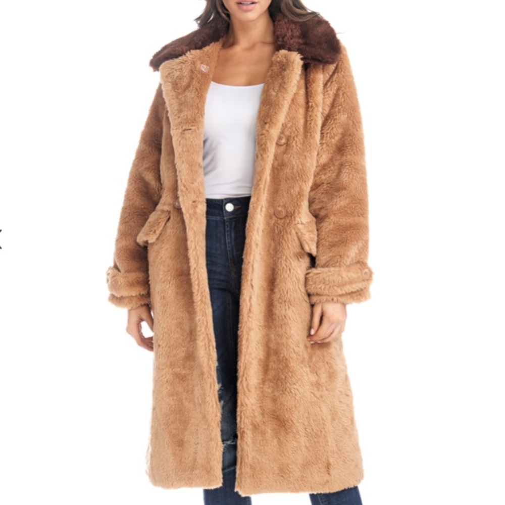 TOV Holy Los Angeles Faux Fur Coat